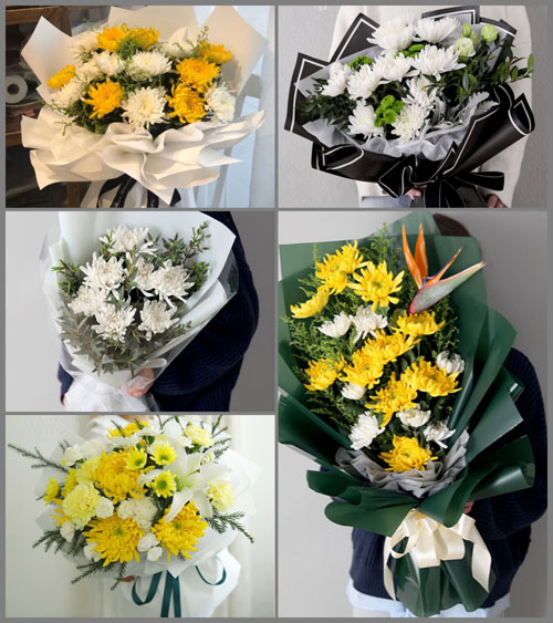 浙江省金华婺城区罗埠镇祝边村白事花束代送